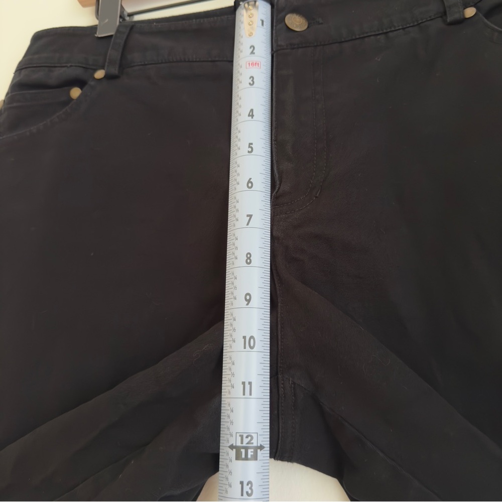 Eric Black Bermuda Shorts Women’s Size 12‎ Stretch Cotton Blend - Picture 8 of 10